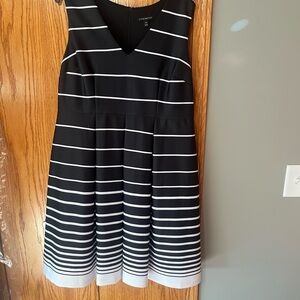 Black and White Striped Dress